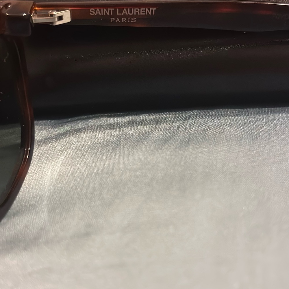 Saint Laurent Tortoise Shell UVA Sunglasses - Picture 6 of 10